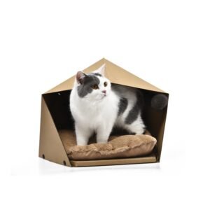 Paper folding cat nest