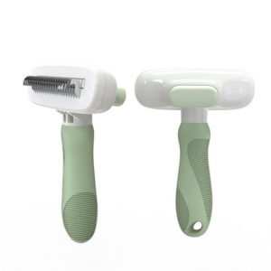 Pet hair shedding and knotting comb