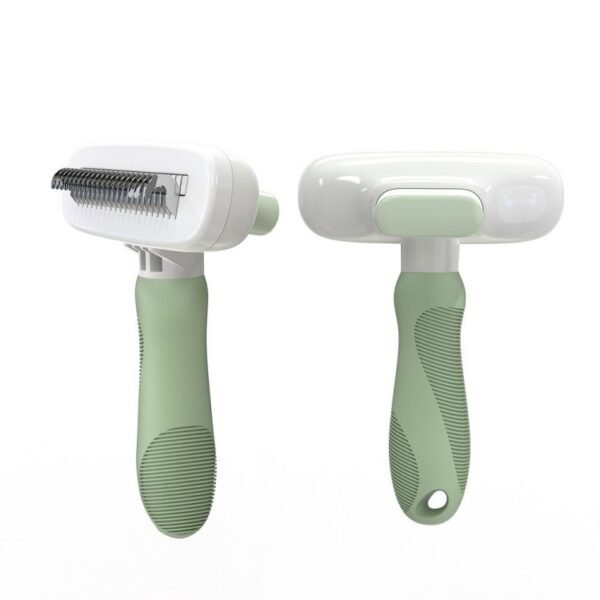Pet hair shedding and knotting comb