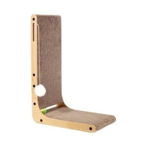 L-shaped cat scratch board