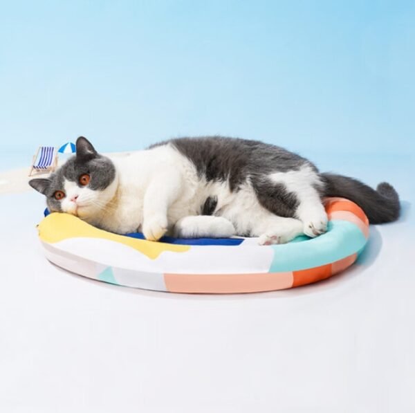 Terrazzo Geometric Cat Ice Bed
